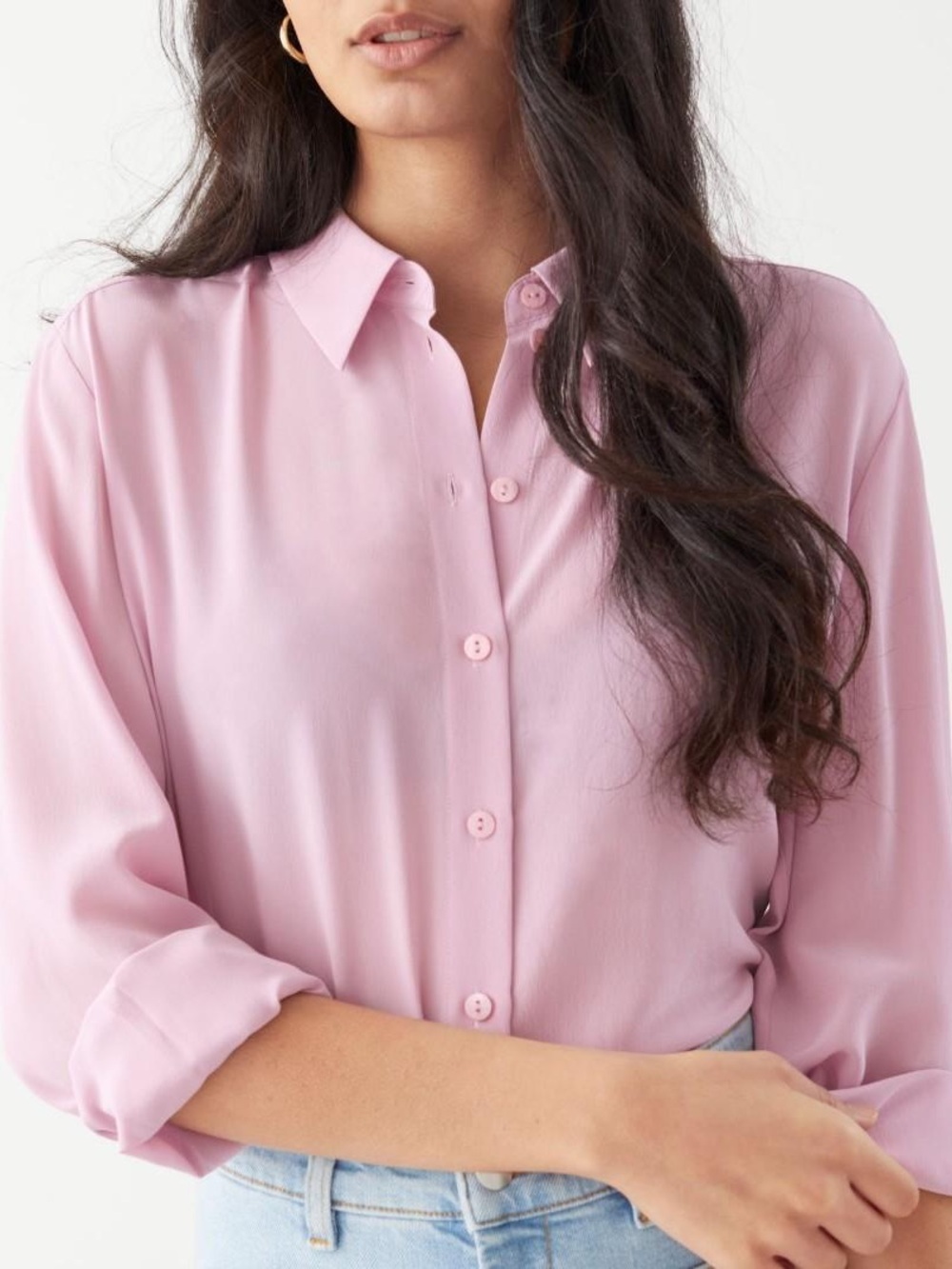 & Other Stories Silk Button Down Shirt
